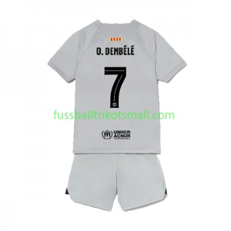 Fußballtrikots FC Barcelona Ousmane Dembele 7 Kinder 2022-2023 Kurzarm 3rd trikot kaufen